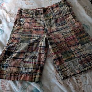 Men's American Eagle Multicolor Patchwork Shorts Y2K Size 32
